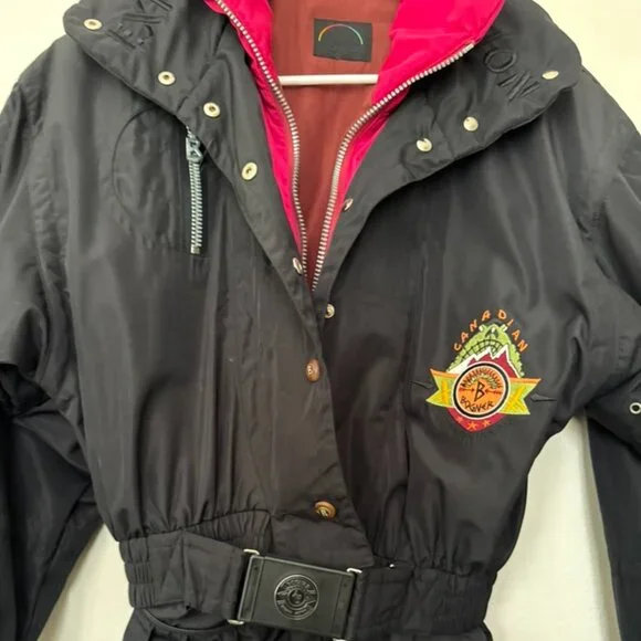 Bogner Luxury Retro Vintage 80s 90s Skiwear Ski Suit Two Piece Snowsuit Black S - Picture 4 of 12